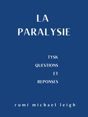 cover image of La paralysie